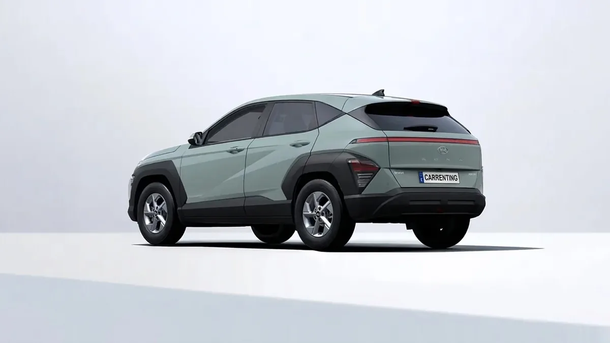 Hyundai Kona HEV 1.6 GDI Maxx DT 138CV en renting en Elche — Trasera