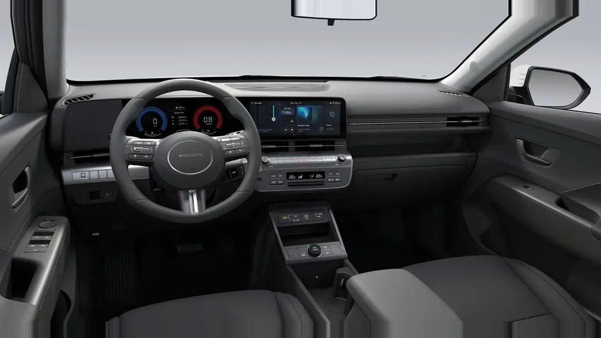 Hyundai Kona HEV 1.6 GDI Maxx DT 138CV en renting en Elche — Delantera