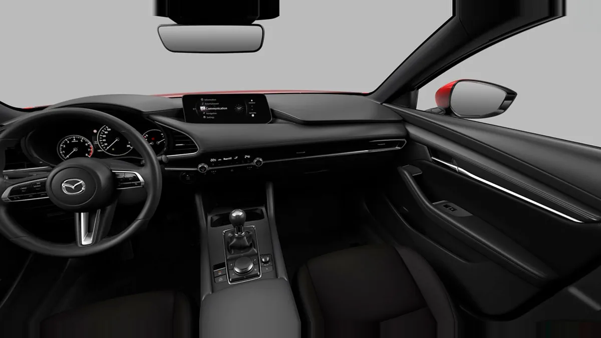 Mazda 3 2.5L e-Skyactiv G MHEV 140CV 6AT Centre-Line RD en renting en Elche — Interior