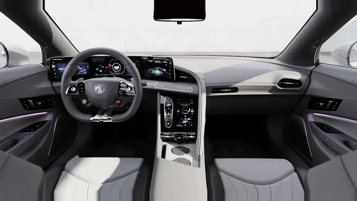 MG Cyberster Trophy Single Motor en renting en Elche — Interior