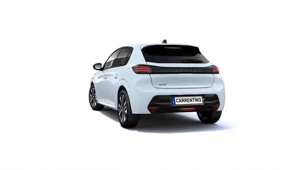 Peugeot 208 5P ALLURE TURBO 100 S&S 6VEL (MANUAL) en renting en Elche — Trasera