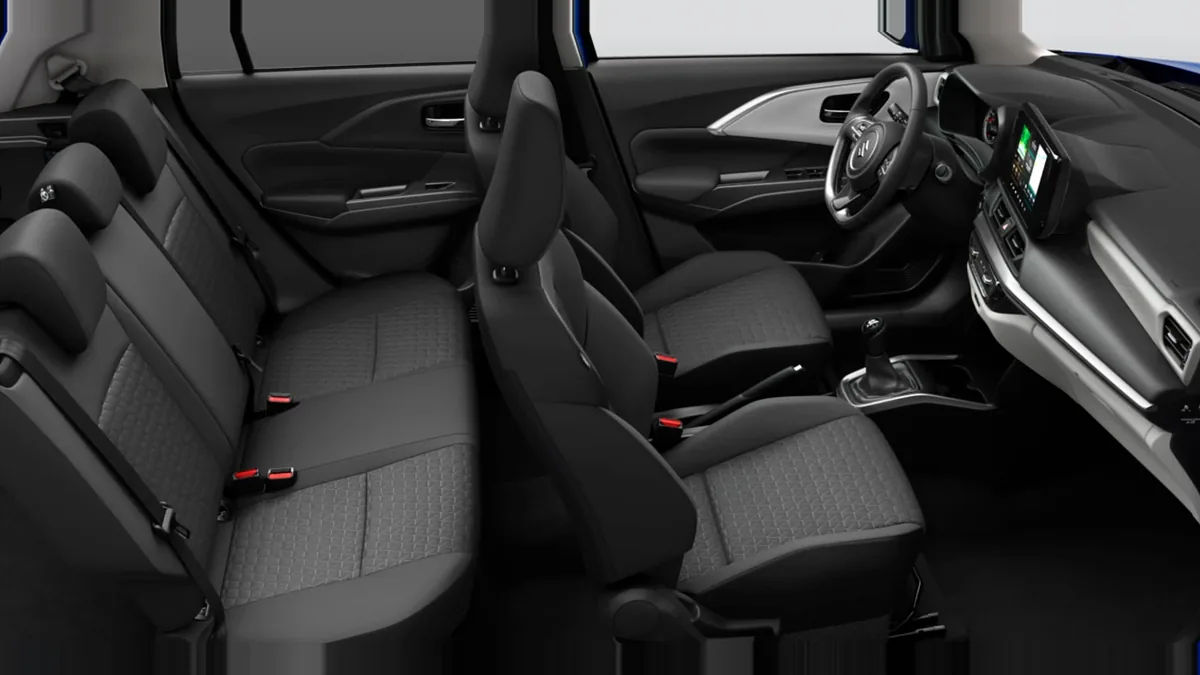 Suzuki SWIFT 1.2 S2 MILD HYBRID (MANUAL) en renting en Elche — Interior